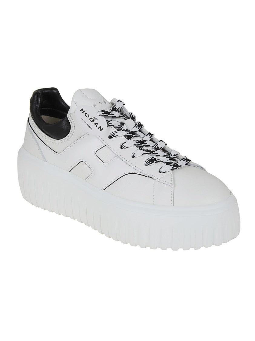 Hogan H-Stripes Nappa Leather Sneakers With Extralight Sole