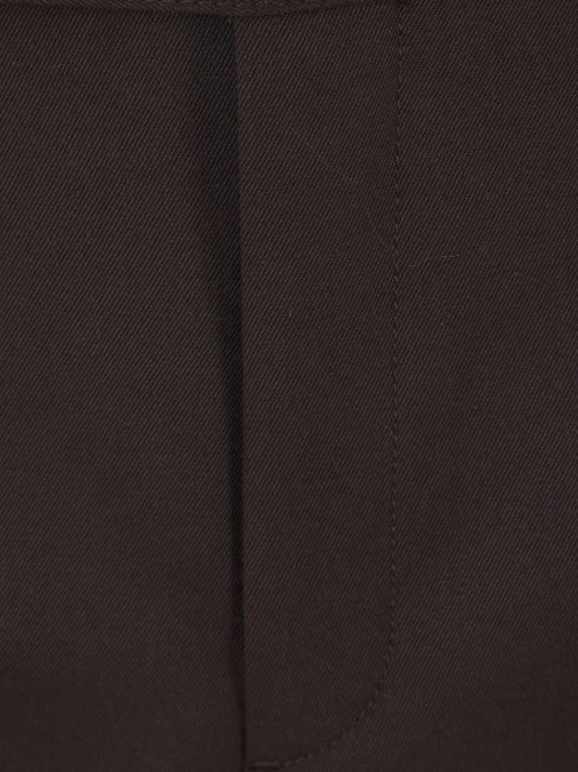 Prada Brown Slim Fit Tailored Trousers