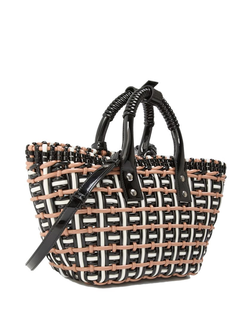 Balenciaga Bistro Basket Braided Tote Bag