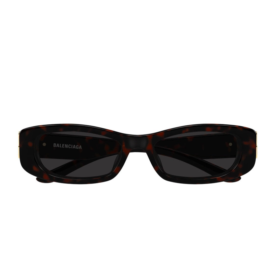 Balenciaga Everyday Rectangular Havana Grey Recycled Acetate Sunglasses