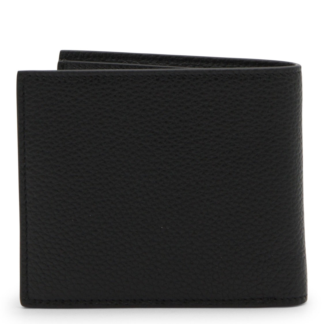Tom Ford Textured Black Leather Bifold Wallet With Gold Embossed Logo