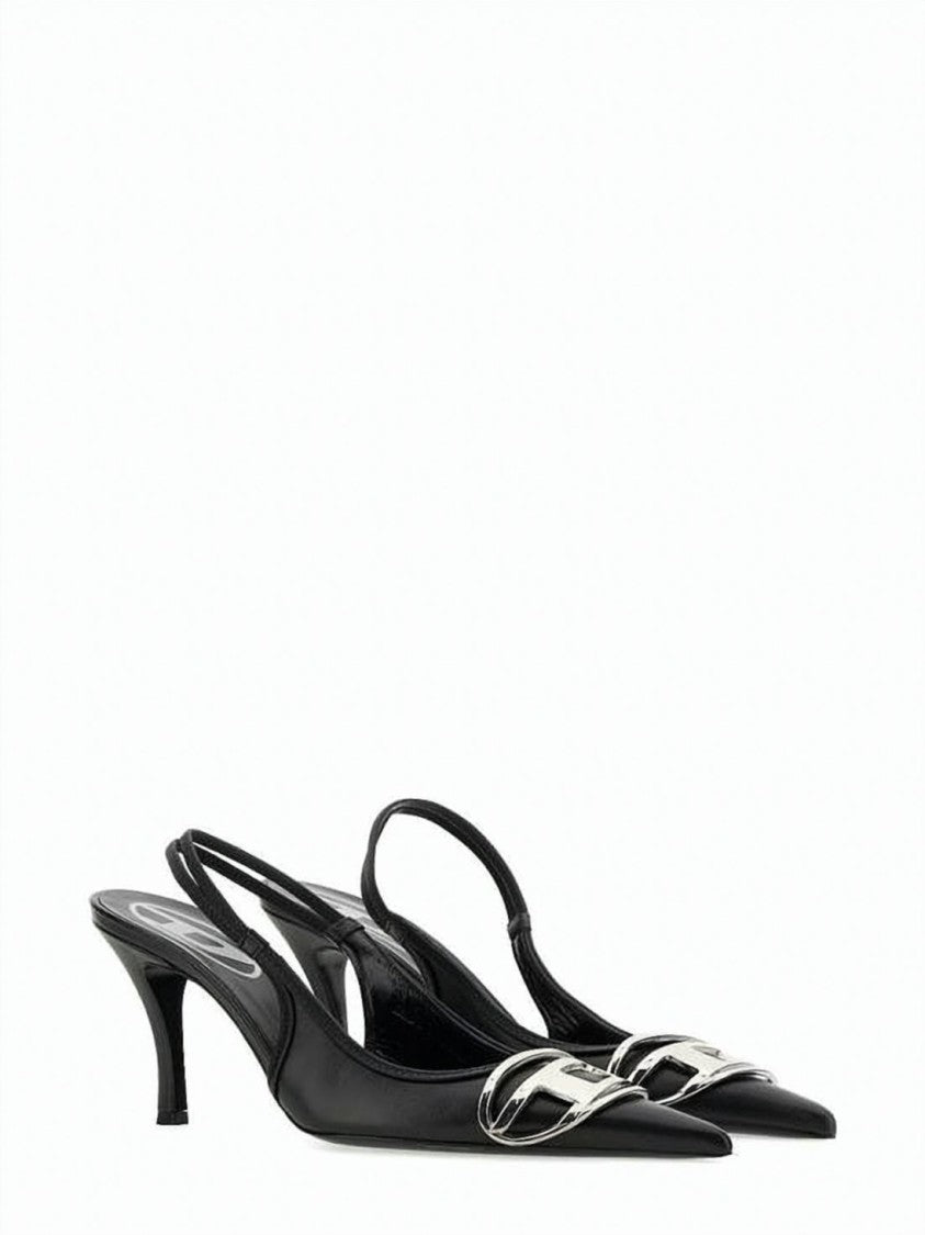 Diesel D-Venus Slingback Pumps With Pointed Toe