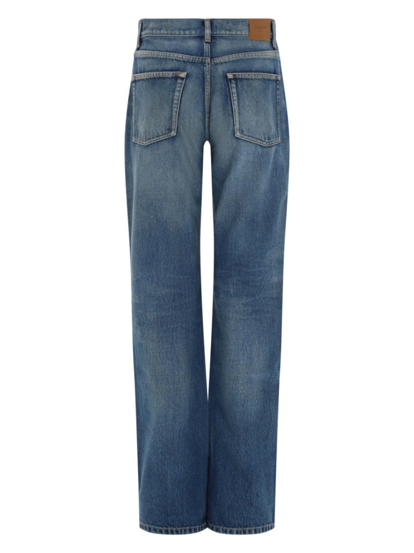 Saint Laurent Classic Five-Pocket Straight-Leg Jeans