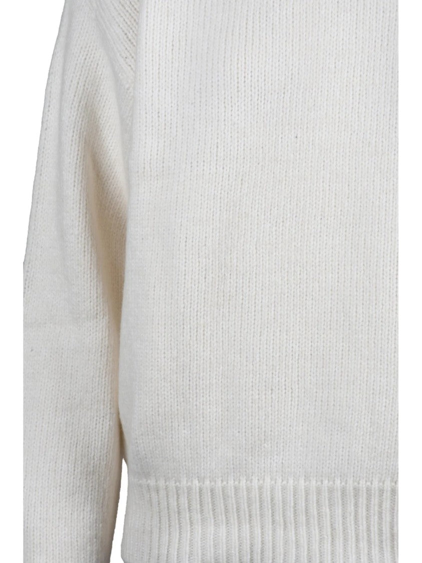 Add Classic Crewneck Sweater In Wool-Cotton Blend