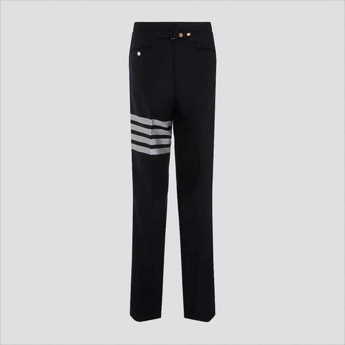 Thom Browne Tailored Suit Pants With Distinctive Side Stripes