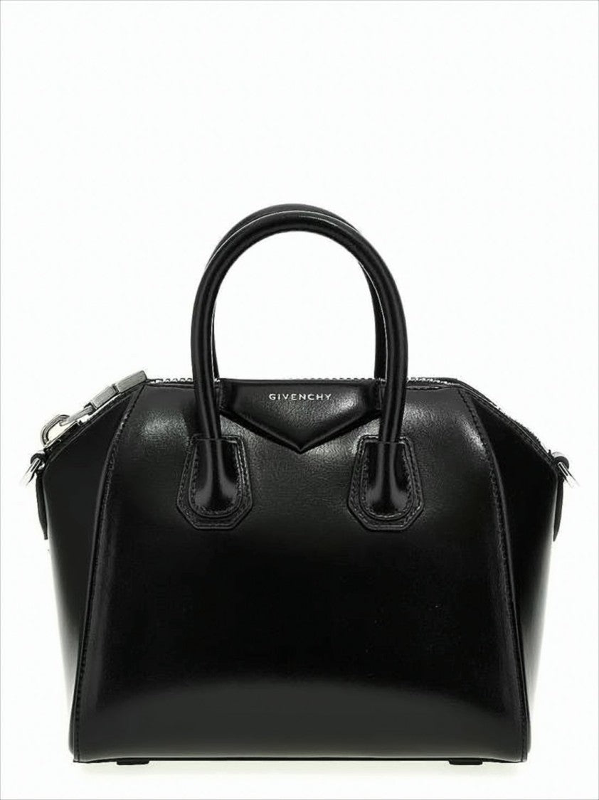 Givenchy Structured Black Calf Leather Tote Bag