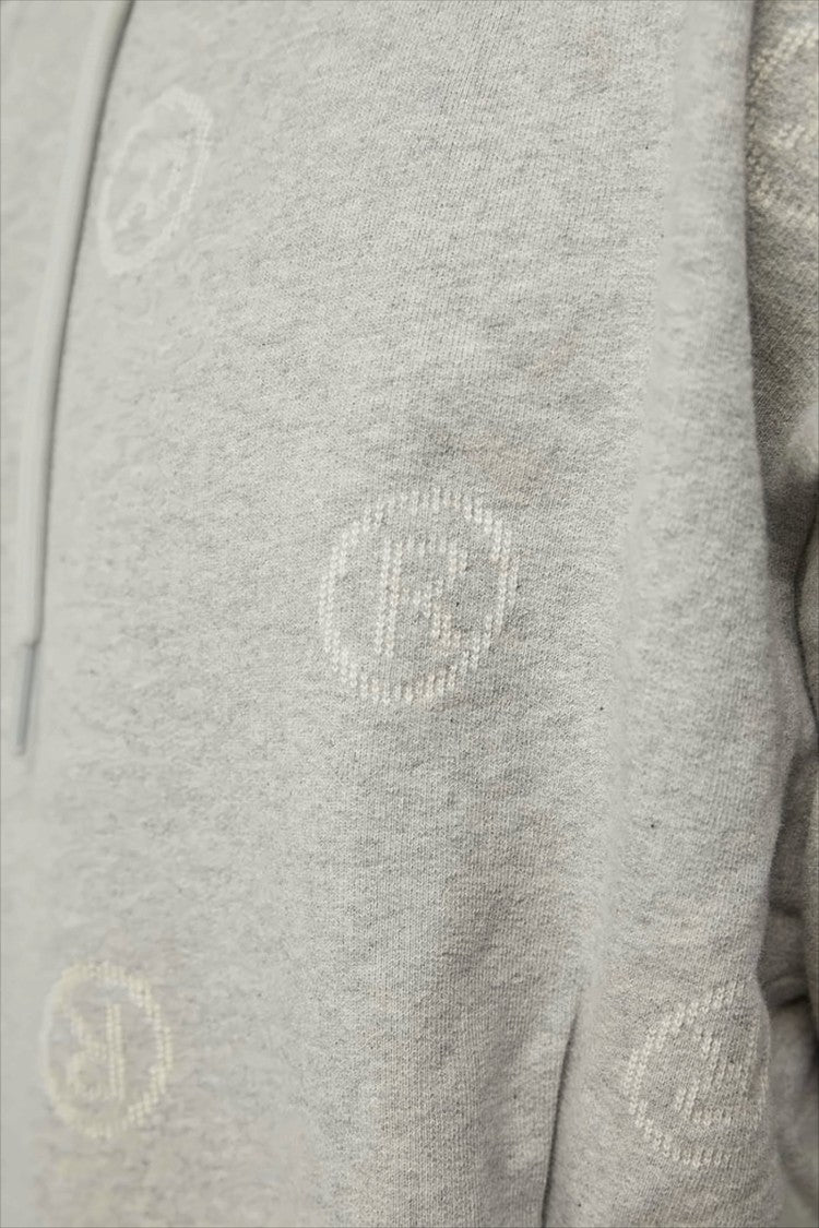 Martine Rose Relaxed Fit Grey Cotton Logo Hoodie