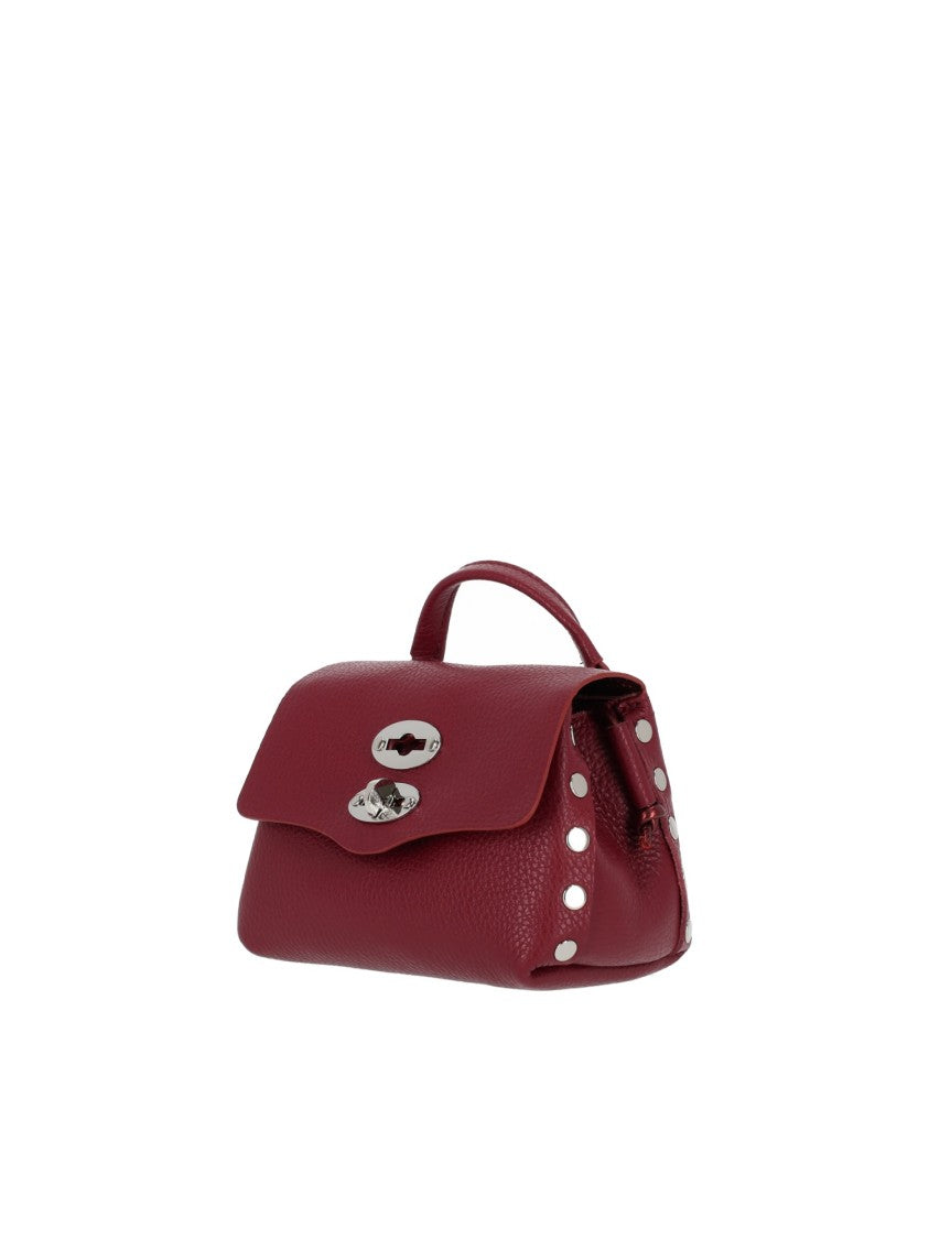 Zanellato Srl Red Montepulciano Daily Night Textured Leather Shoulder Bag