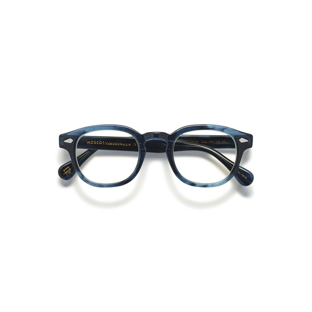 Moscot Blue Or-Lem-O Gradient Acetate Rectangular Eyeglasses