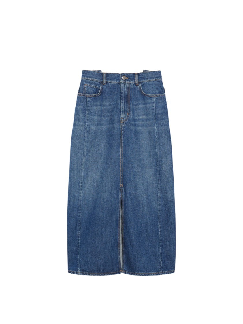 Max Mara Midi-Length Denim Skirt