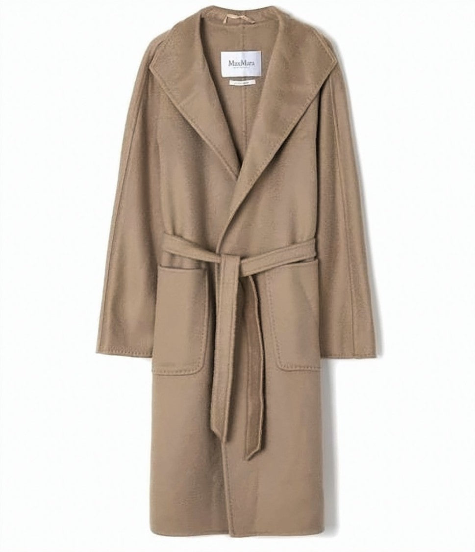 Max Mara Long Cashmere Coat With Wide Lapel
