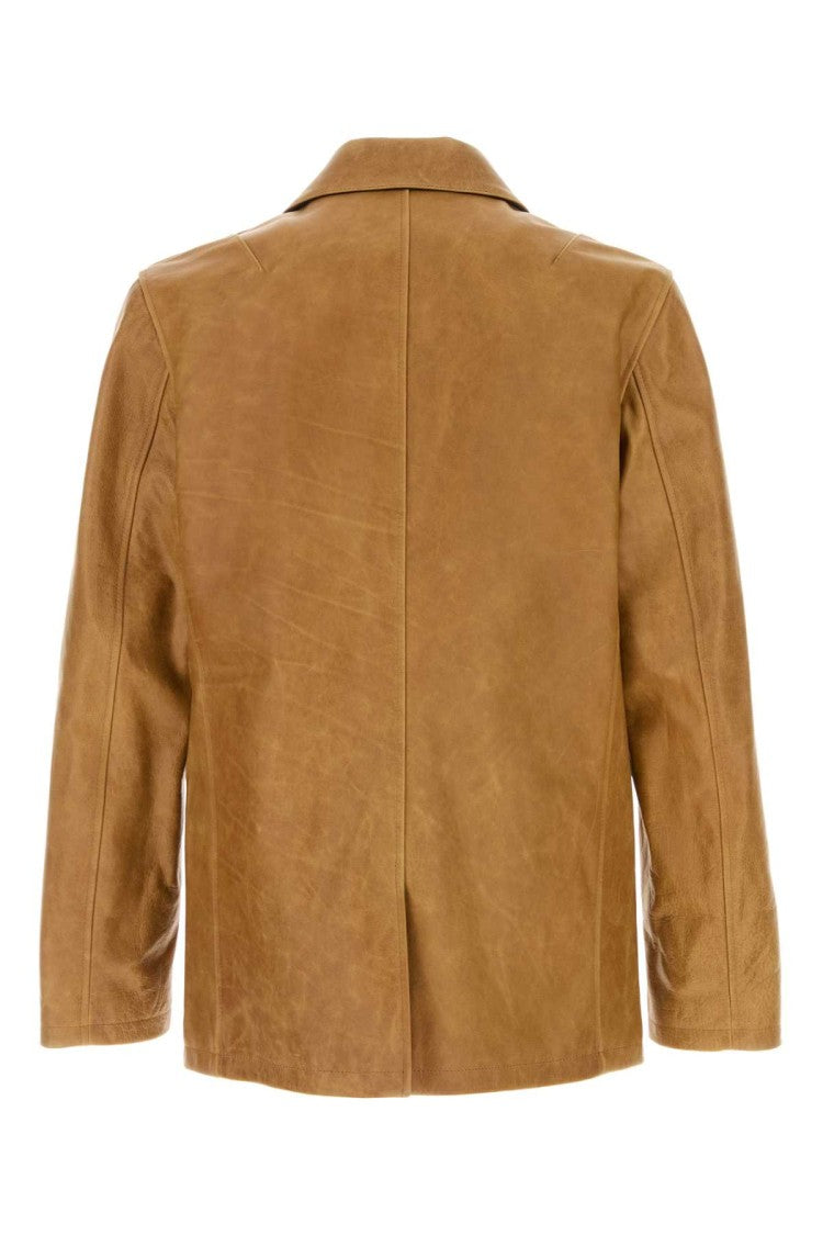 Our Legacy Camel Leather Opening Blazer
