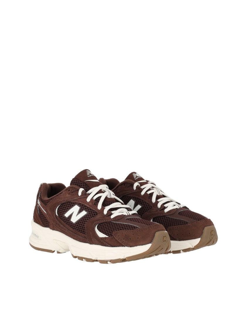 New Balance Pumpernickel Suede Mesh Low-Top Sneakers