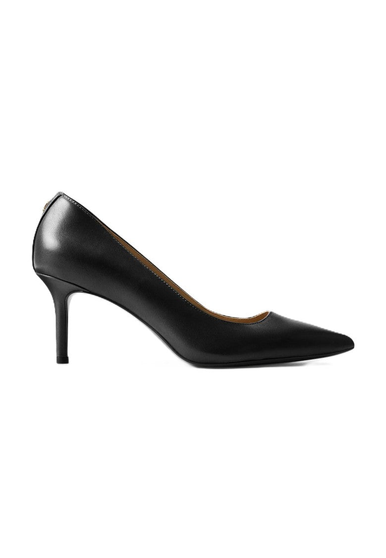 Lauren Ralph Lauren Black Lanette Smooth Calf Leather Pumps