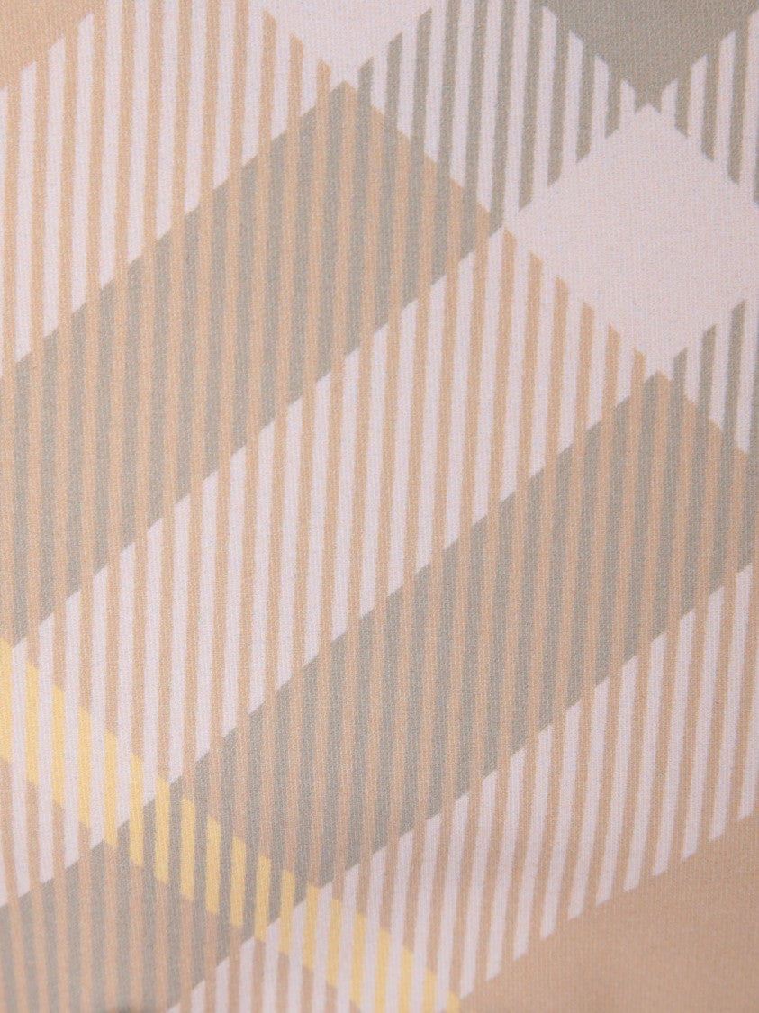 Burberry Triangle Swimsuit With Checkered Pattern