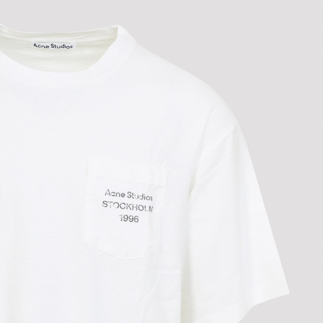 Acne Studios Relaxed-Fit T-Shirt With High Neckline And Subtle Pocket