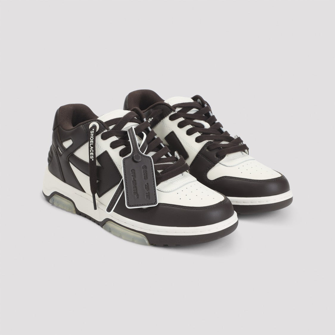 Off-White Chocolate And White Out Of Office Sneakers