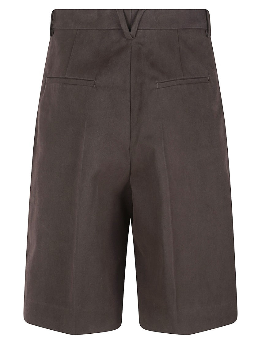 Bottega Veneta Brown Tailored Straight Shorts