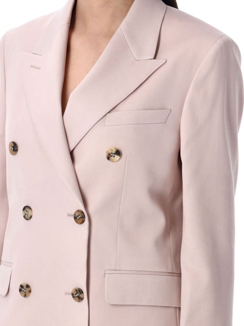 Golden Goose Light Pink Double Breasted Flap Jacket