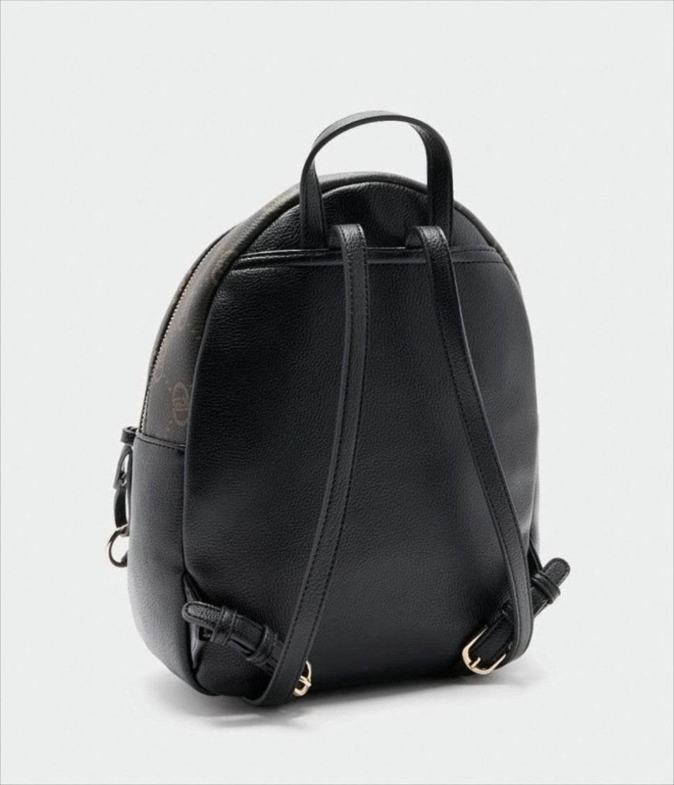 Liu Jo Medium Tumbled Backpack With All-Over Logo Print