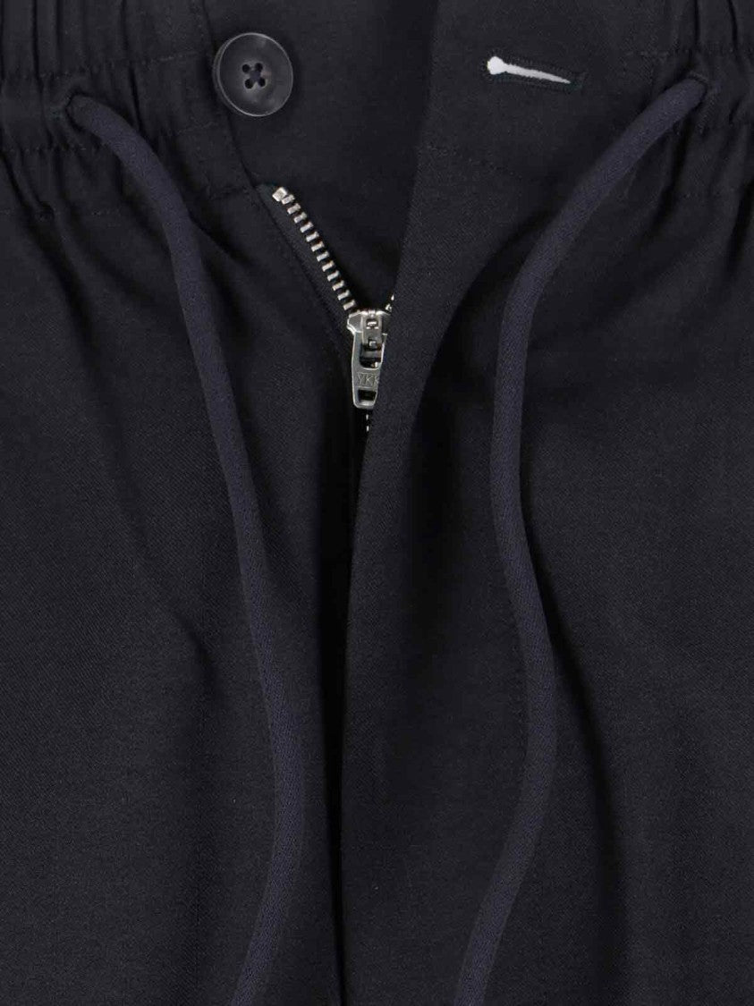 Y-3 3-Stripes Black Sport Trousers With Iconic Branding