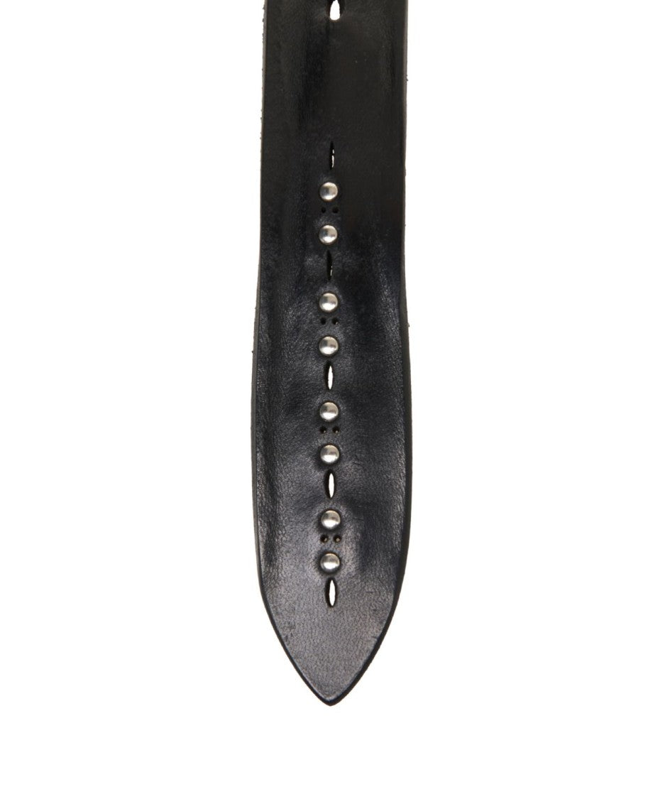 Orciani Black Western Belt With Studs