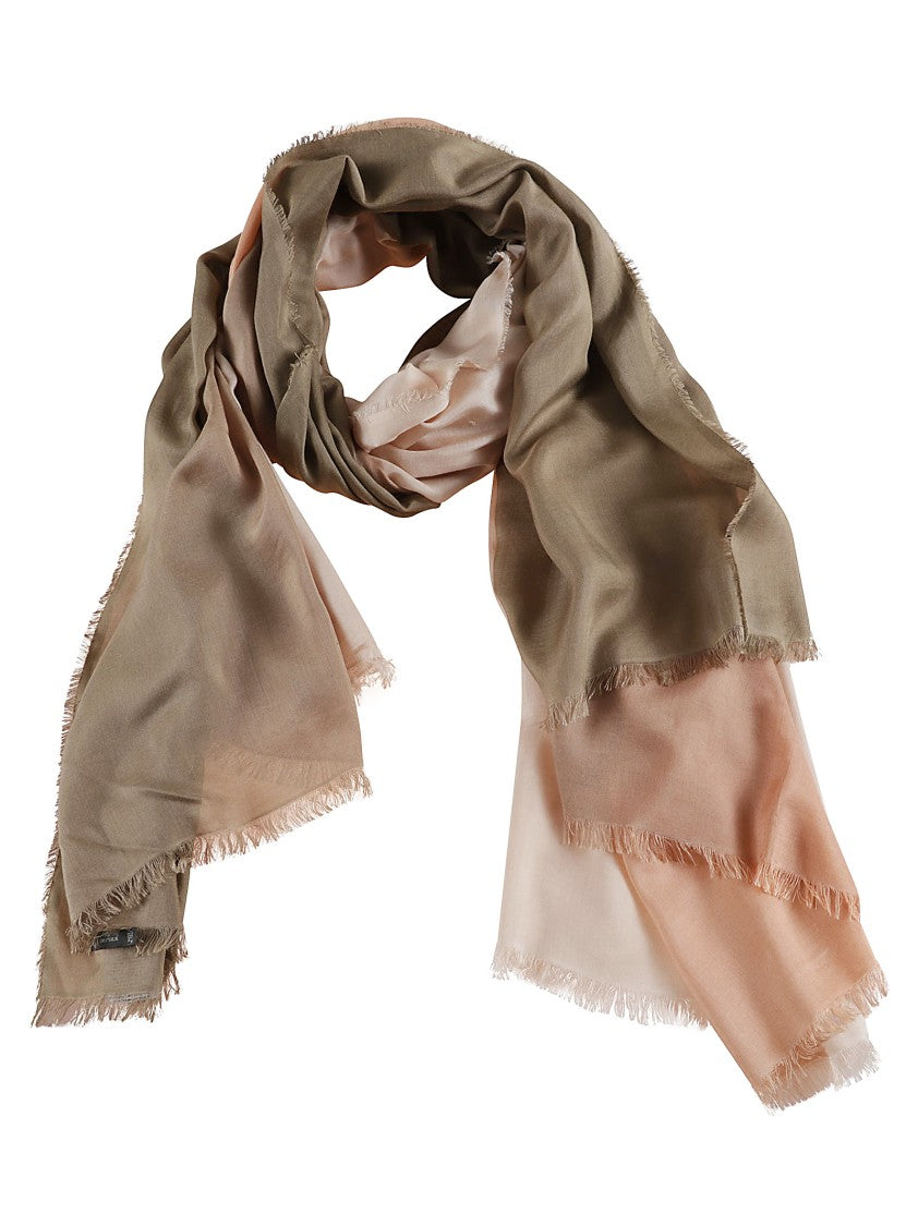 Faliero Sarti Shaded Beige Silk Stole