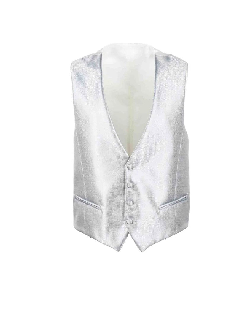 Alessandro Dell Acqua Grey Polyester Vest