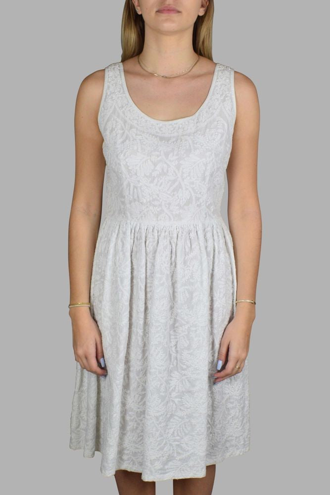 Prada Suspender Mini Dress With Embroidered Detail