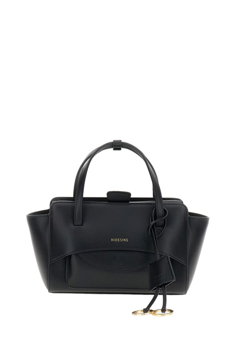 Hidesins Black Flap S Soft Leather Shoulder Bag