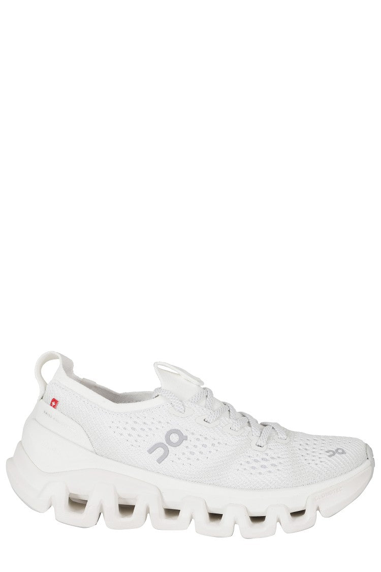 On Running Ivory Cloud X Tempo Mesh Rubber Sole Nylon Sneakers