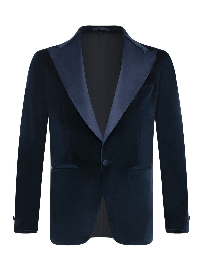Franzese Collection Single-Breasted Velvet Ceremonial Jacket