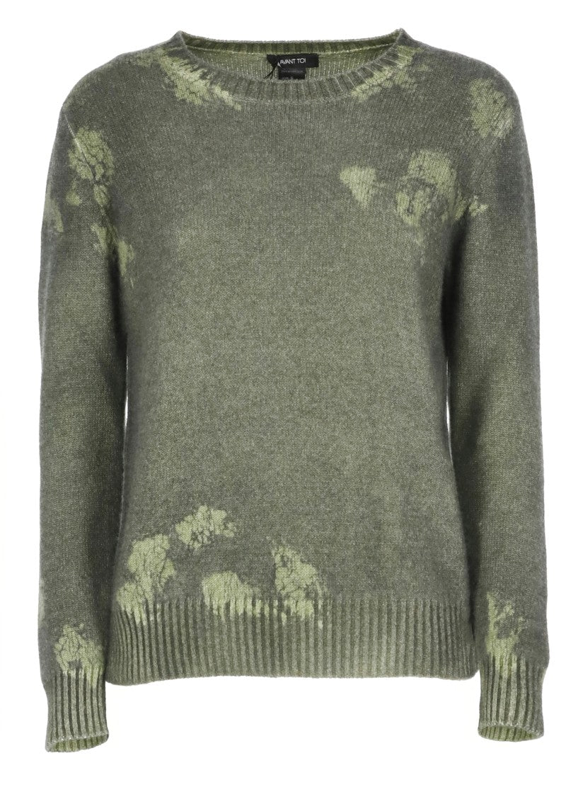 Avant Toi Textured Cashmere Sweater With Artistic Patterns