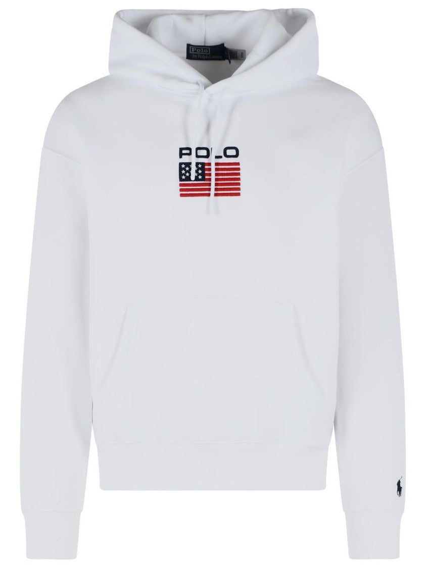 Polo Ralph Lauren White Cotton Blend Sweatshirt