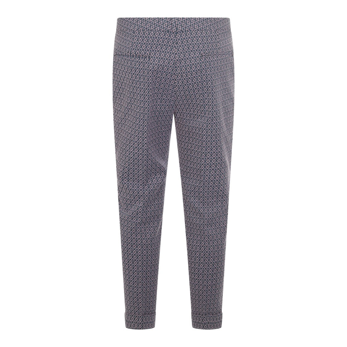 Etro Slim Tapered Pants With Geometric Pattern