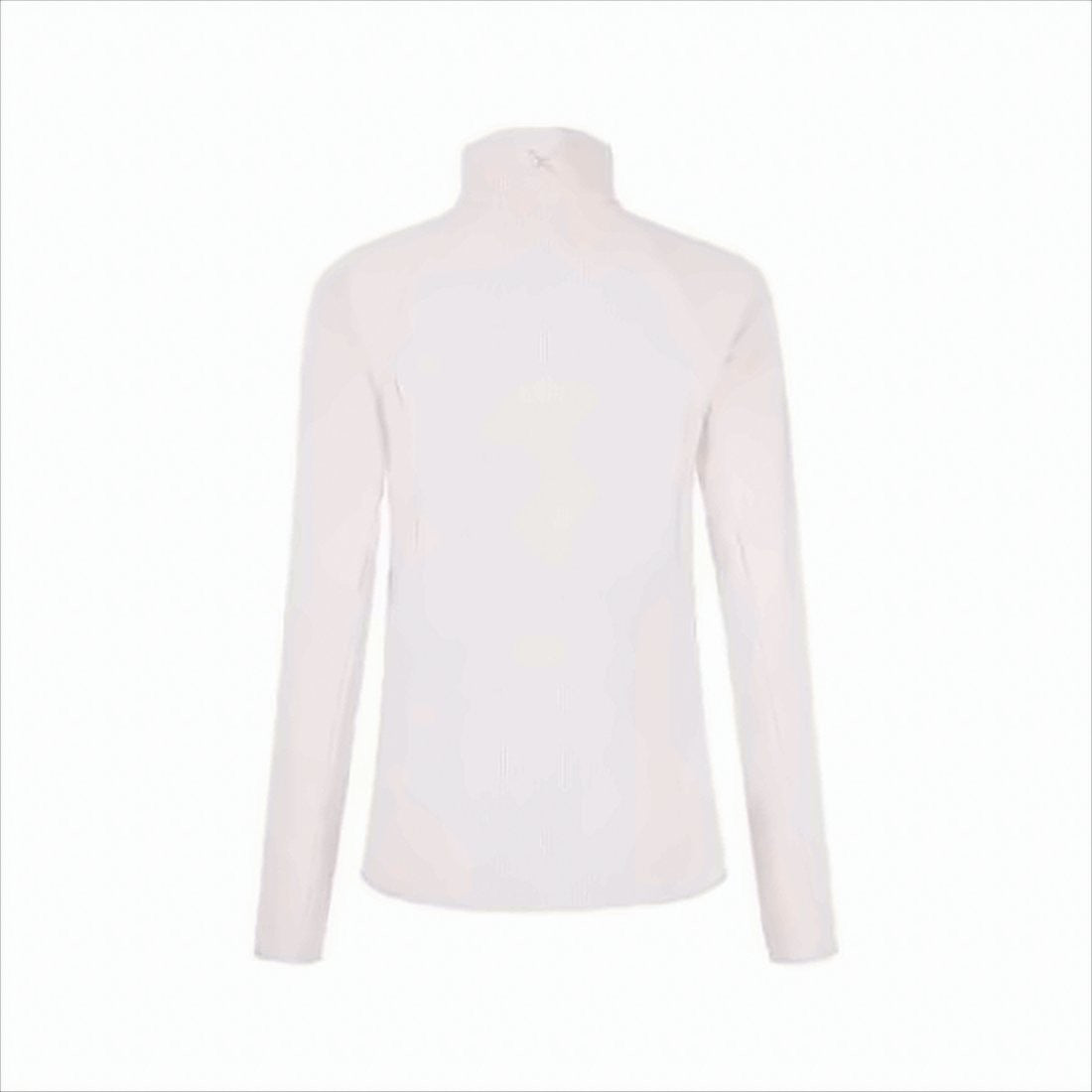 Montura Minimalistic White Jacket With High Collar And Zippered Pockets