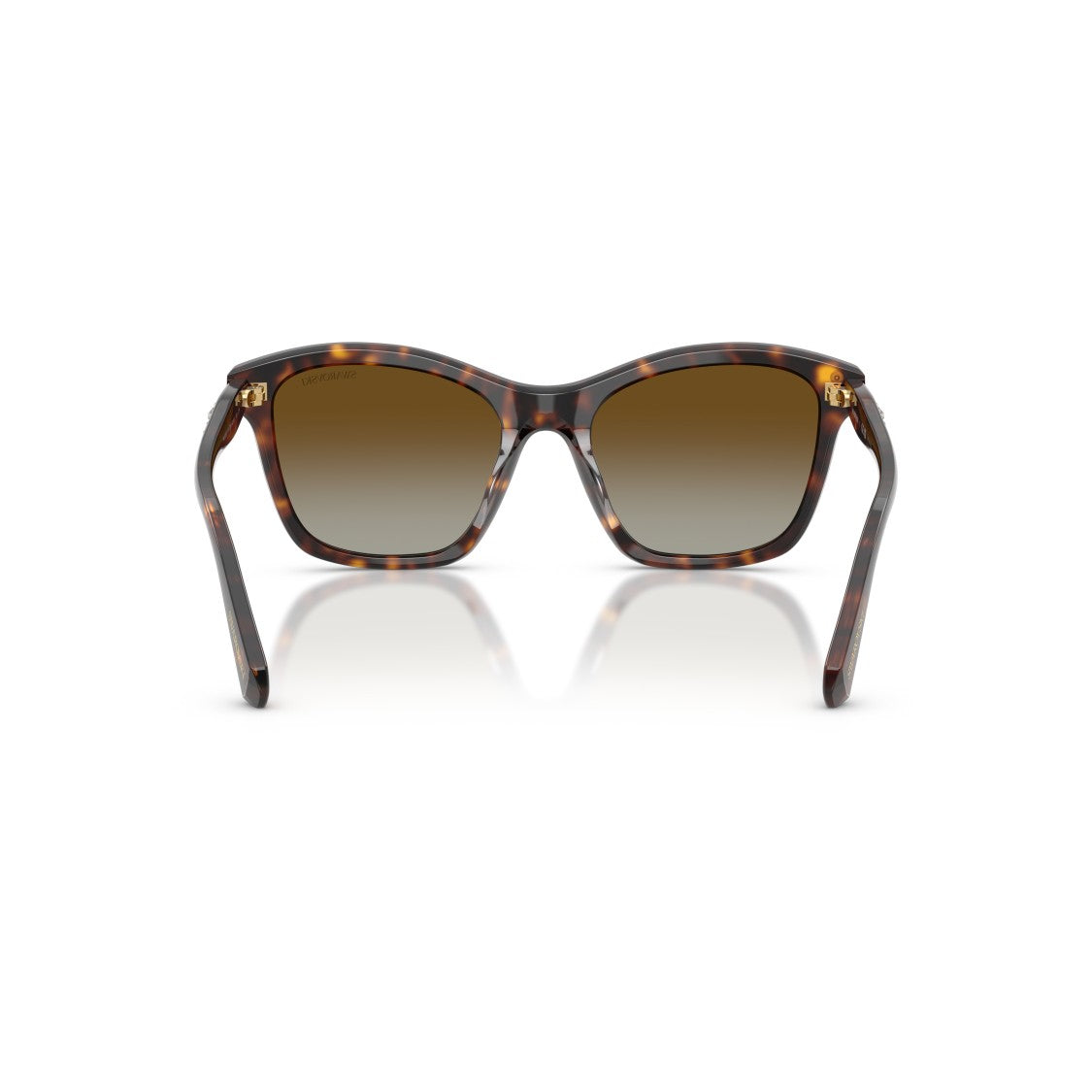 Swarovski 0Sk6063 Classic Tortoiseshell Acetate Sunglasses With Crystal Embellishments