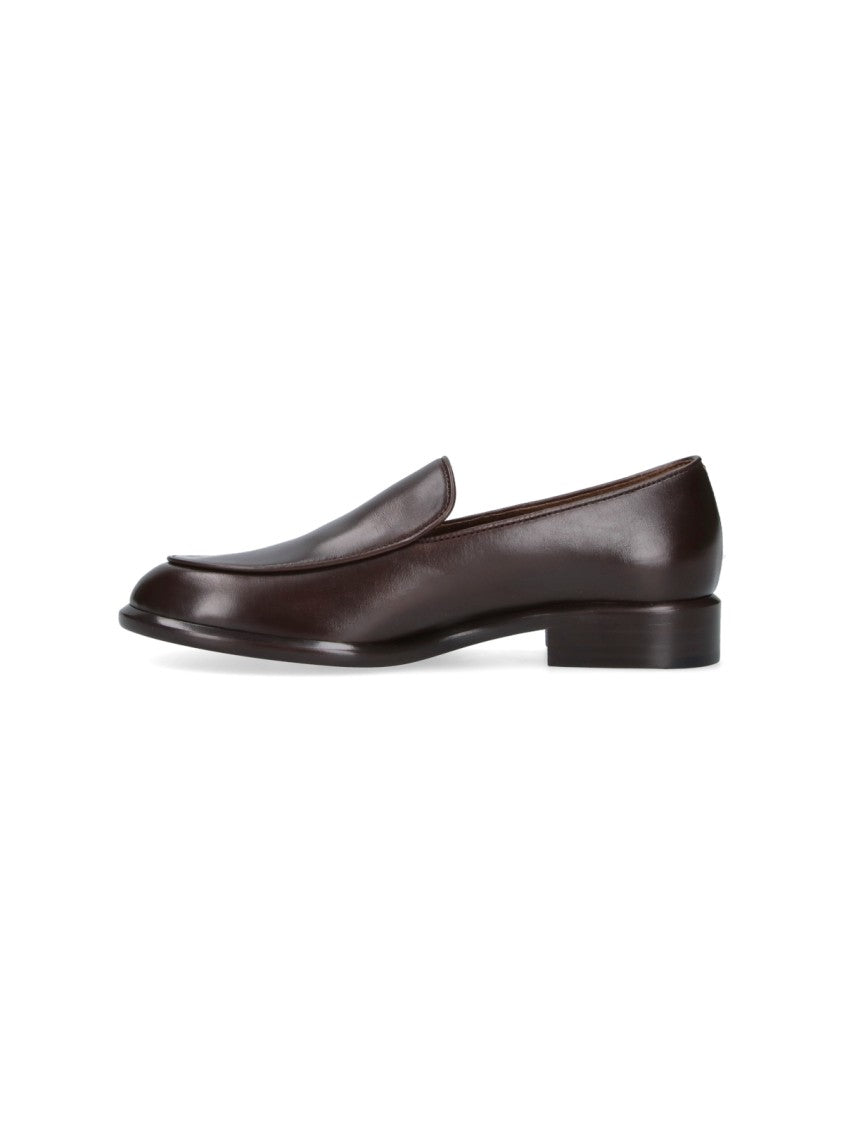 Khaite Brown Miles Rounded Toe Moccasins