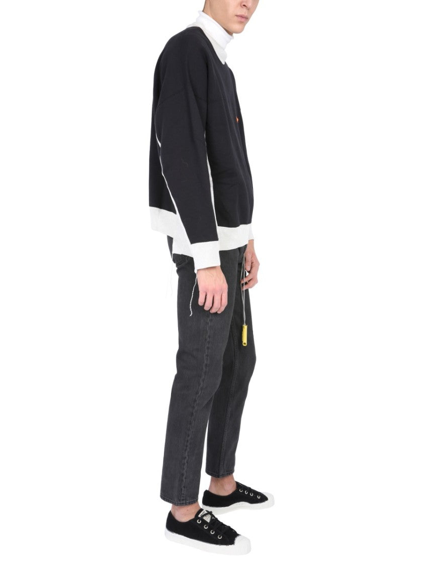 Ambush Relaxed Fit Black Crew Neck Sweatshirt