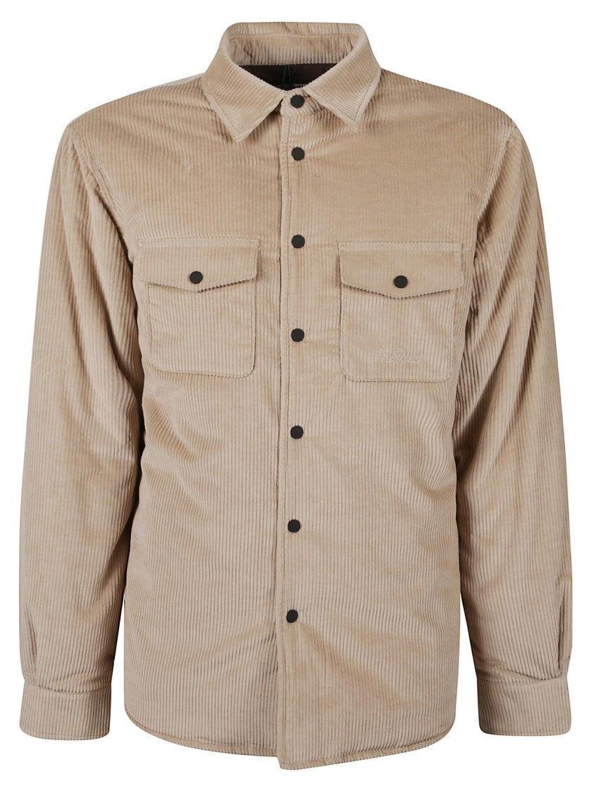 Mc2 Saint Barth Beige Corduroy Shirt
