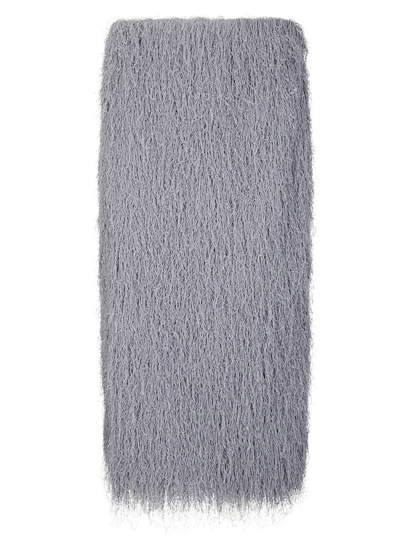 Dries Van Noten Fringe-Detail Midi Skirt With Seamless Fastening