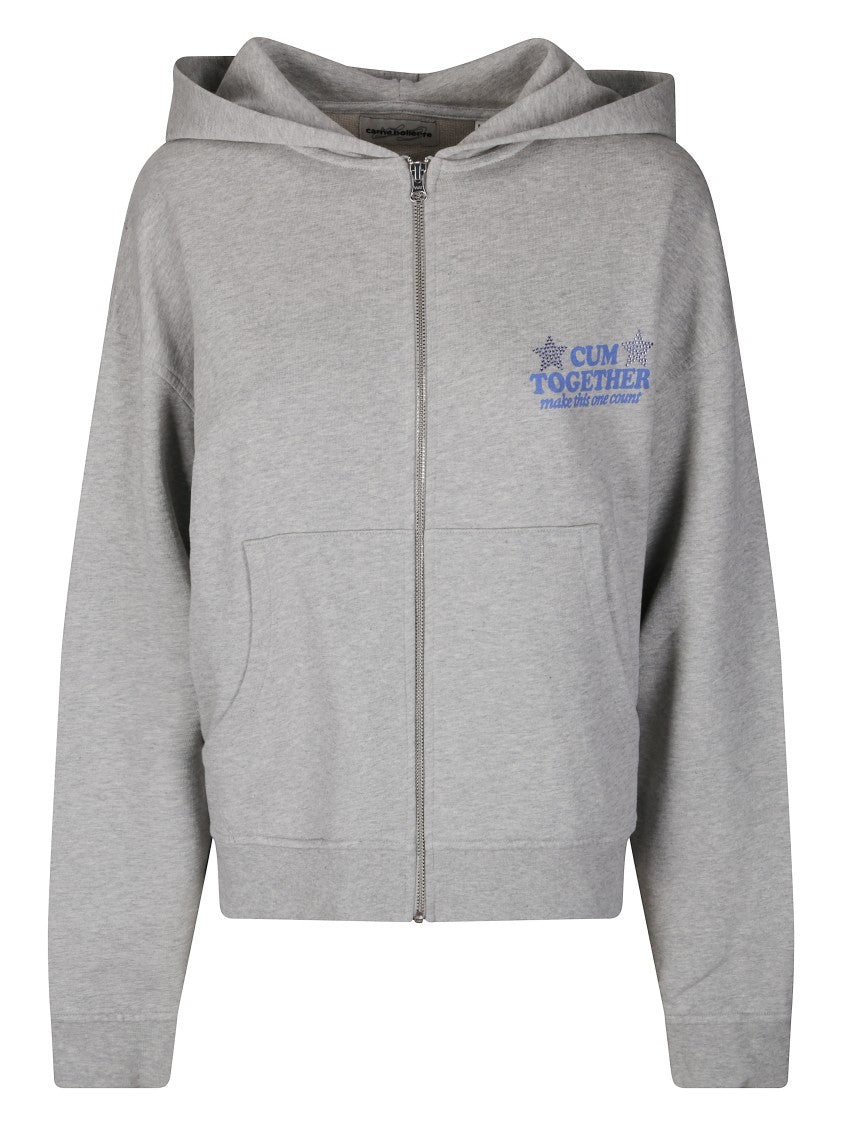 Carne Bollente Zip-Fastening Hoodie With Graphic Prints