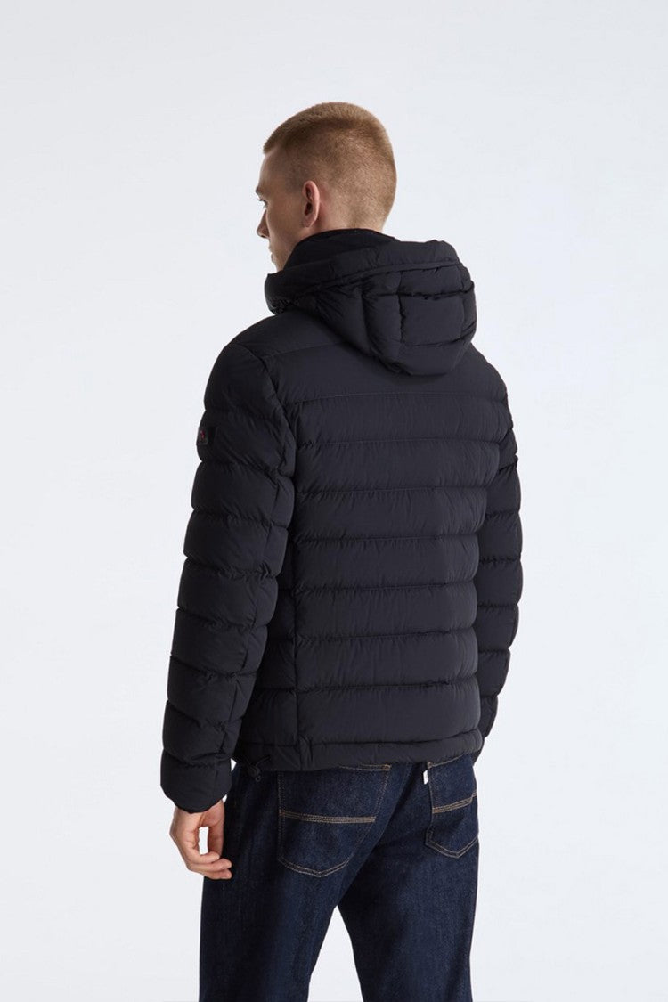 Peuterey Black Hooded Down Puffer Jacket
