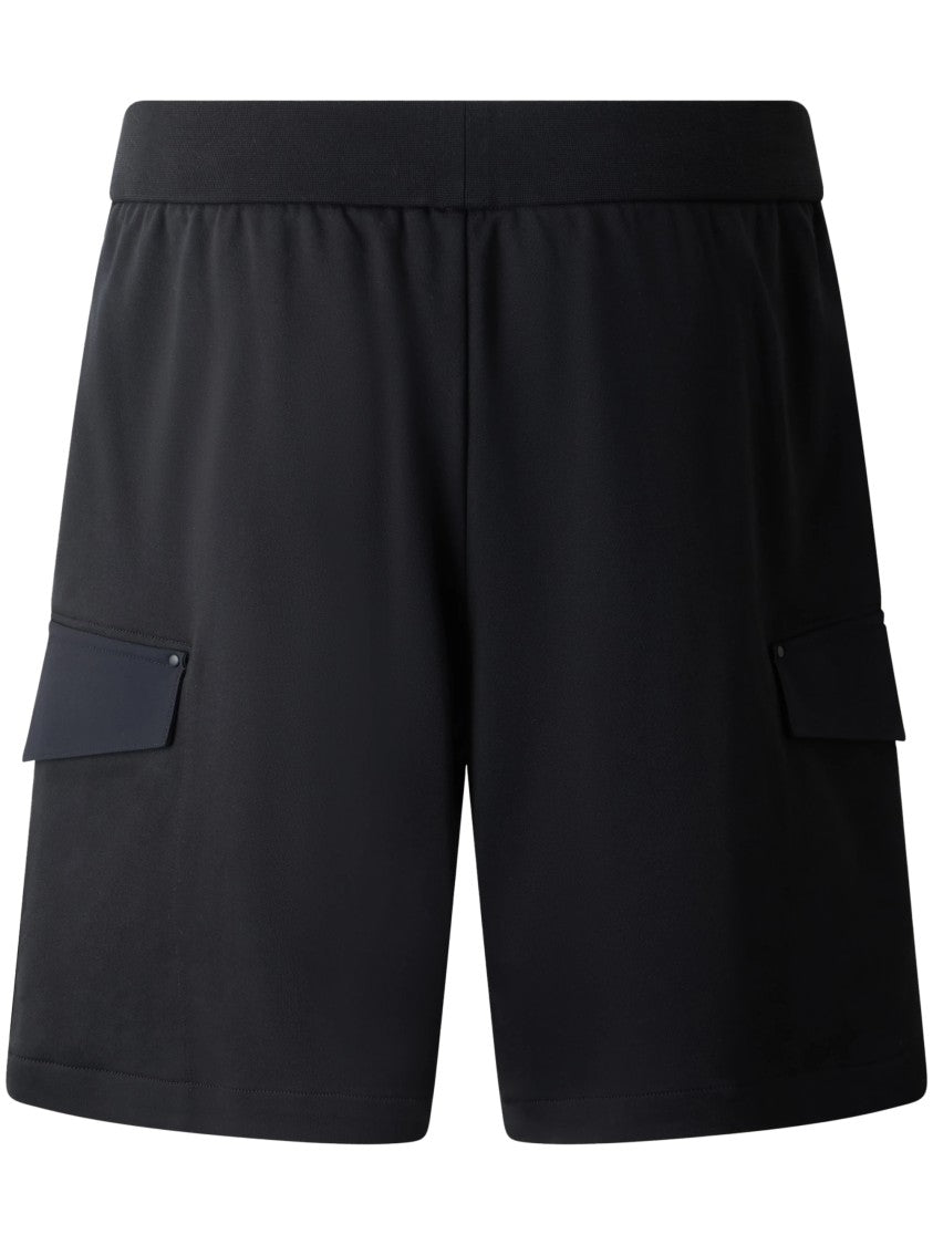 Moose Knuckles Minimalist Black Shorts With Elastic Waistband