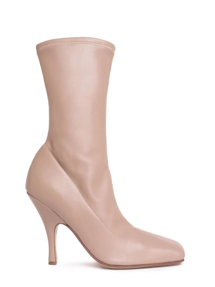 Gia Borghini Pink Leather Loulou Ankle Boots