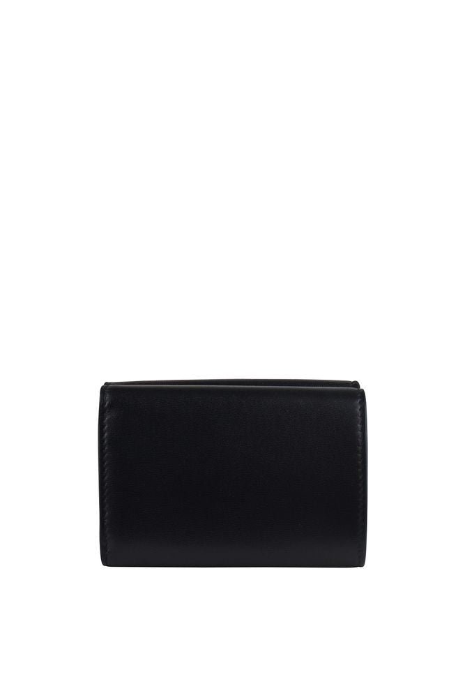 Balenciaga Mini Wallet In Smooth Black Leather