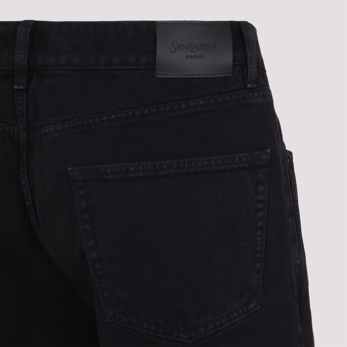 Saint Laurent Mick Black Cotton Jeans