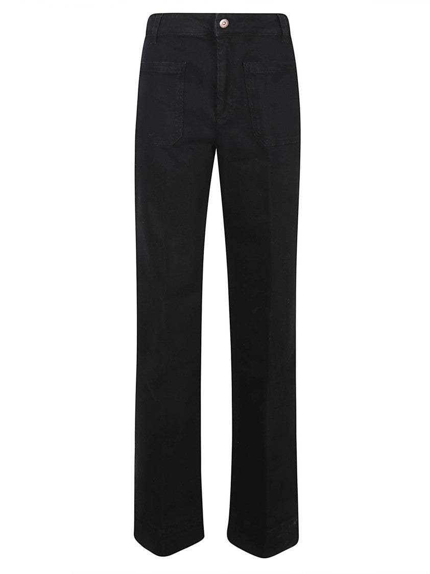Victoria Beckham Straight-Leg Jeans With Flared Hem