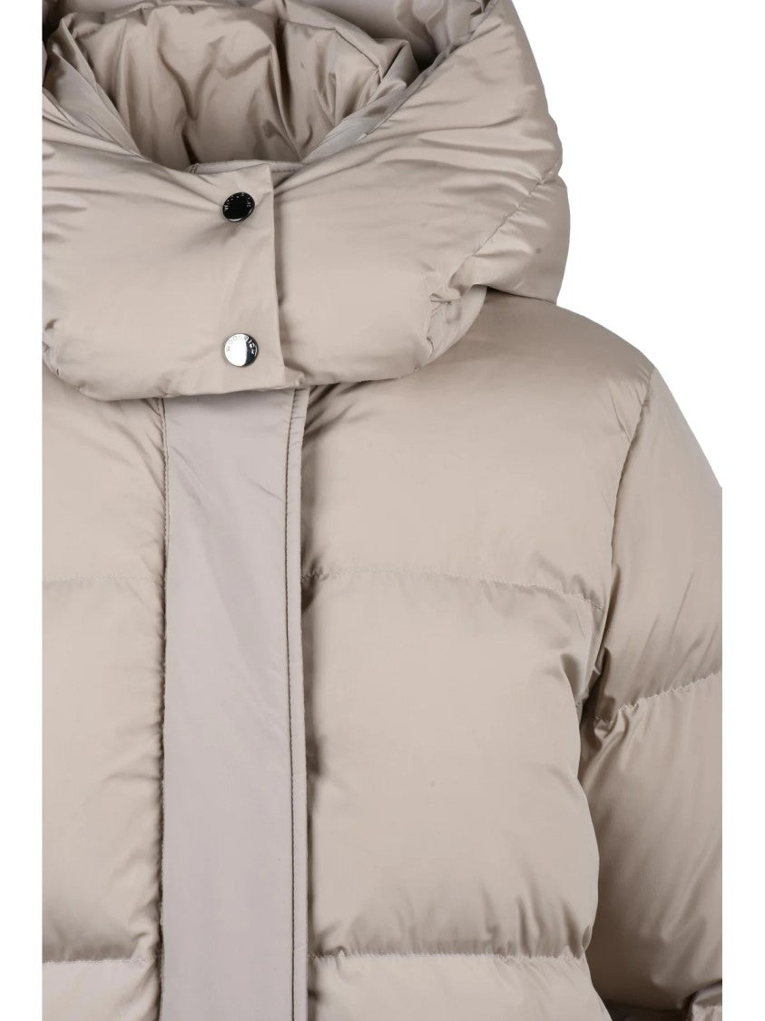 Woolrich Beige Polyamide Quilted Down Jacket