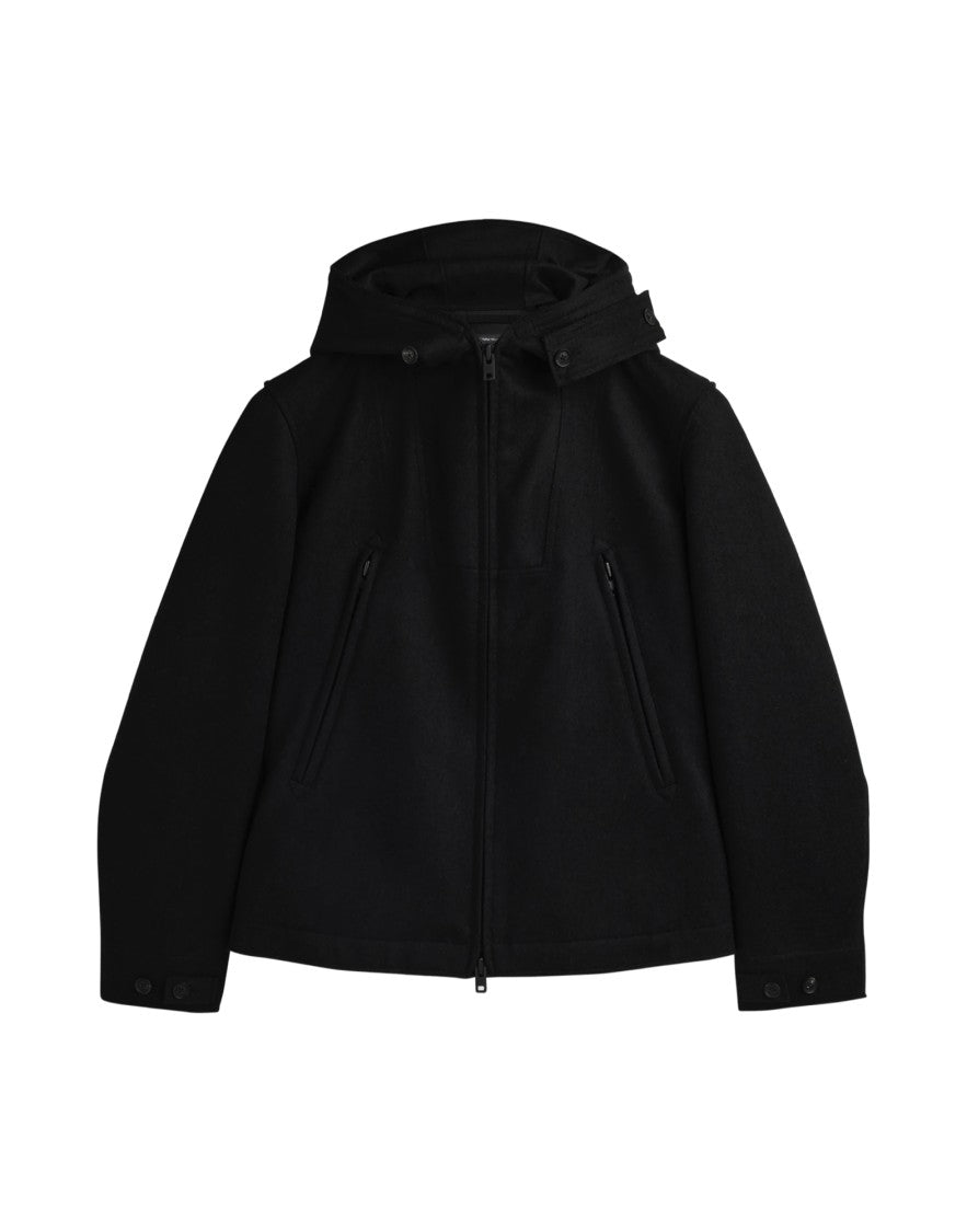 Y-3 Giacca Melton Lana Nero